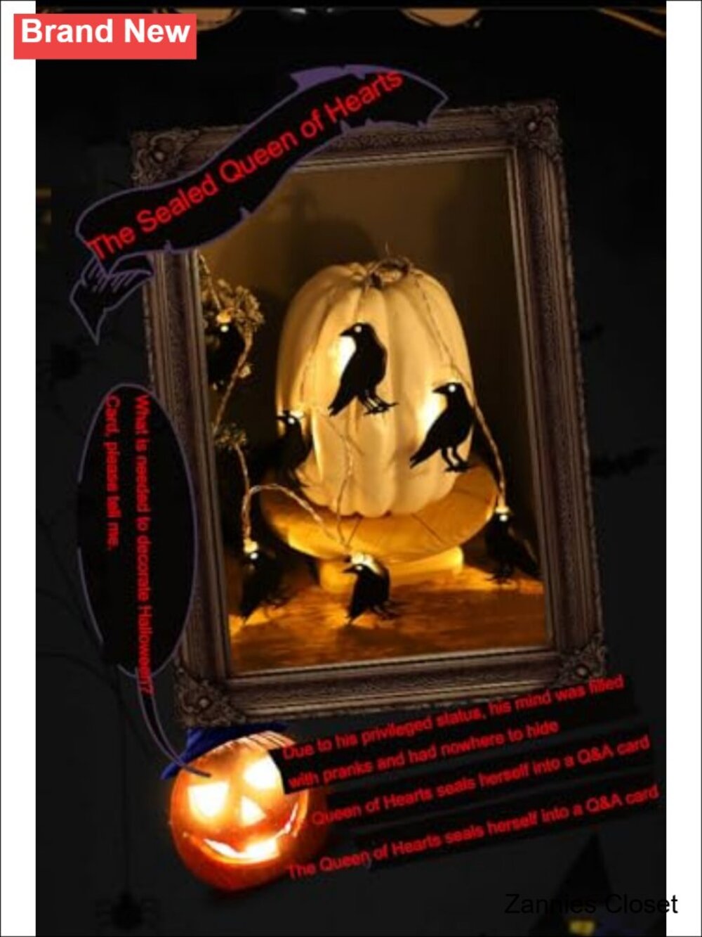 ๐ป LED Halloween Light String 20 LED Crow Indoor Outdoor Battery Party Decor - Picture 5 of 5